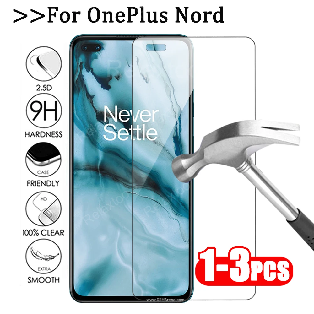 

1-3 шт., защитная пленка для экрана OnePlus Nord, прозрачное Защитное стекло для OnePlus Nord, закаленное стекло для One Plus Nord