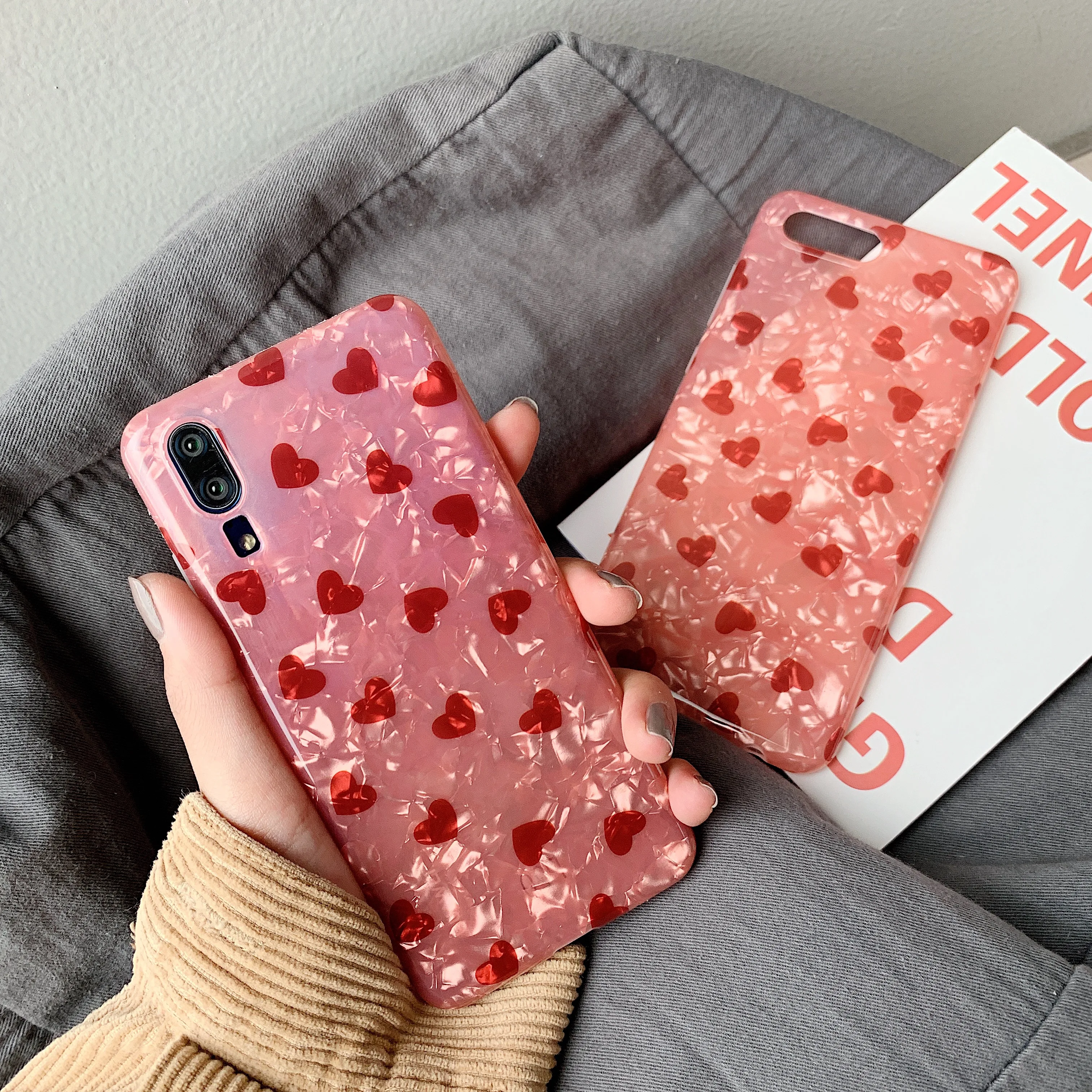 Ромб любовь shell ремень через плечо чехол для телефона для huawei P30 pro P20 P10 плюс mate10 mate20 honor 20 pro 10 9 nova 5 4 3 3i 2s