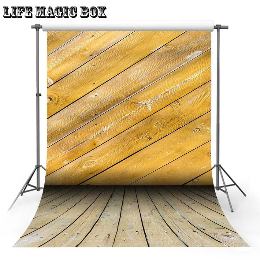 LIFE MAGIC BOX саржевая желтая деревянная стена фейерверк пейзаж фон Блестящий пол