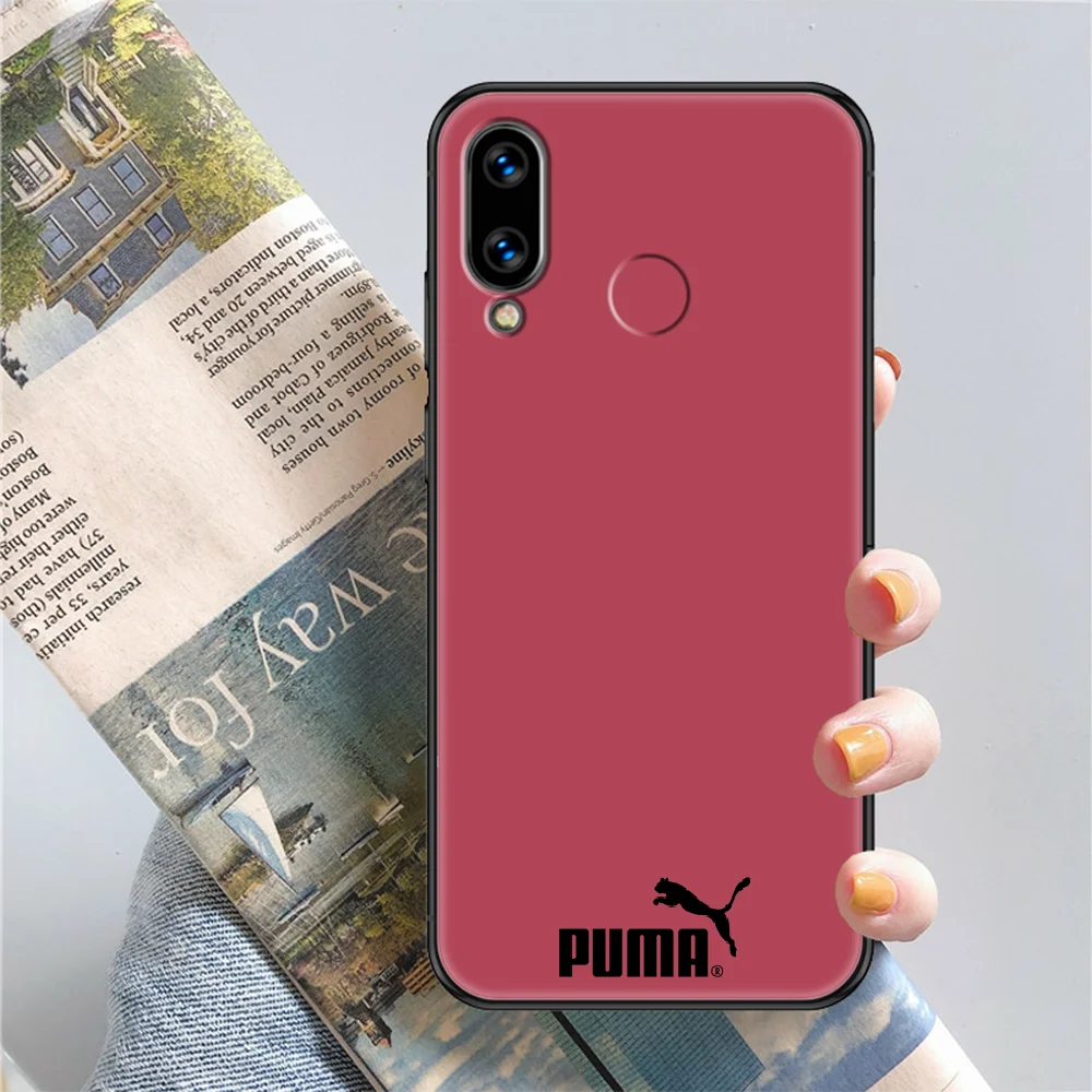 

sport brand pumas Phone case For Huawei Honor 6 7 8 9 10 10i 20 A C X Lite Pro Play black fashion back silicone hoesjes trend