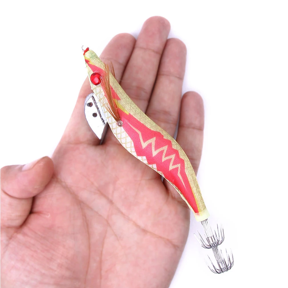 Набор приманок для рыбной ловли 10 шт. крючки кальмара светящиеся ночью