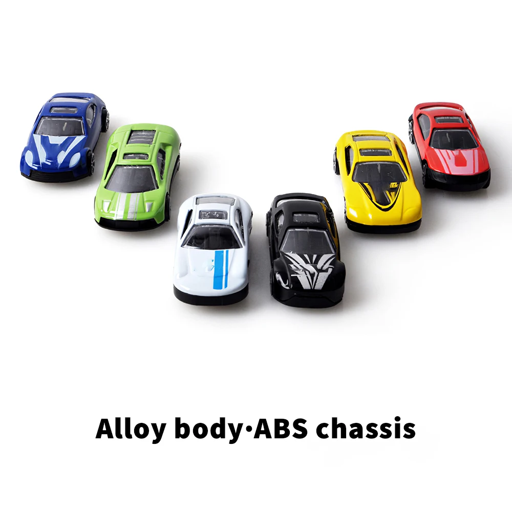 

12pcs Diecast Metal Vehicle Mode For Children Alloy Truck Car Cargo Transparent Sports Cars Model Toy Vehicles Carrier Truck Toy