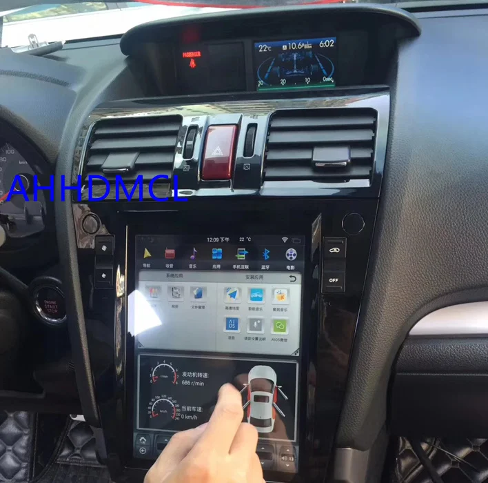 Мультимедийный плеер в стиле Тесла автомобильный стерео проигрыватель на Android с