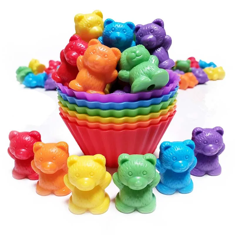 Развивающие игрушки для дошкольников соответствующие размерам счетные медведи