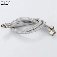 60cm plumbing hose 1 pair g12 g38stainless steel flexible cold hot mixer faucet water supply pipe hoses bathroom parts