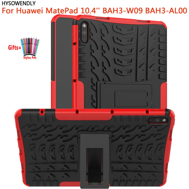 

HYSOWENDLY For Huawei 2020 Cases Armor Rugged Hybrid Hard PC + Soft TPU Tablet Case For Huawei MatePad 10.4'' BAH3-W09 BAH3-AL00
