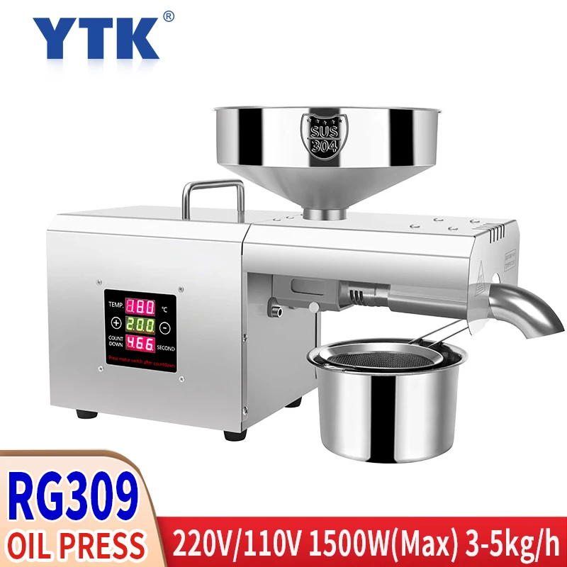 Пресс для холодного отжима масла из нержавеющей стали 220 В|Пресс масла| |