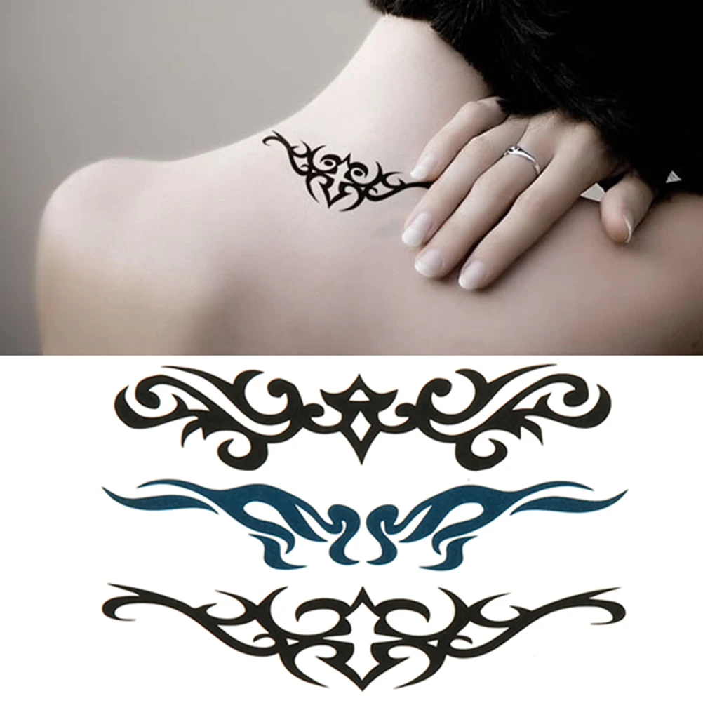 Waterproof Temporary Tattoo Sticker Totem Fake Tatto Men Women Tatouage Hand Foot Arm Chest Waist Tattoo Sticker