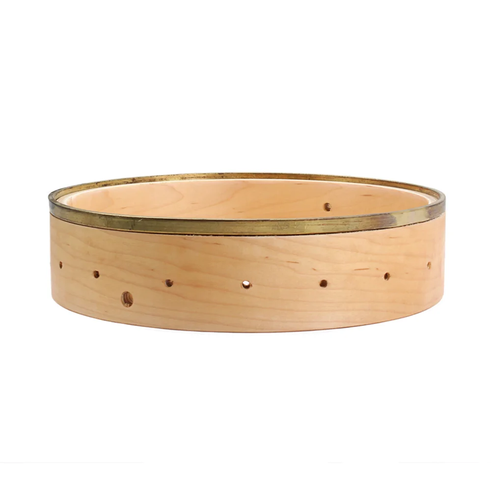 

1 Set Wooden Banjo Rim and Brass Banjo Oblate Tension Hoop Banjo Parts Accessories Luthier Maker HA302