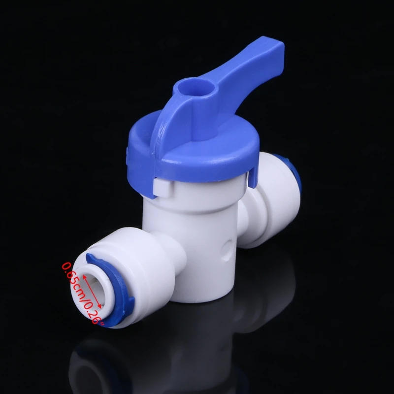 

RO Water Reverse Osmosis 1/4'' Inline New Ball Valve Quick Connect Shut off