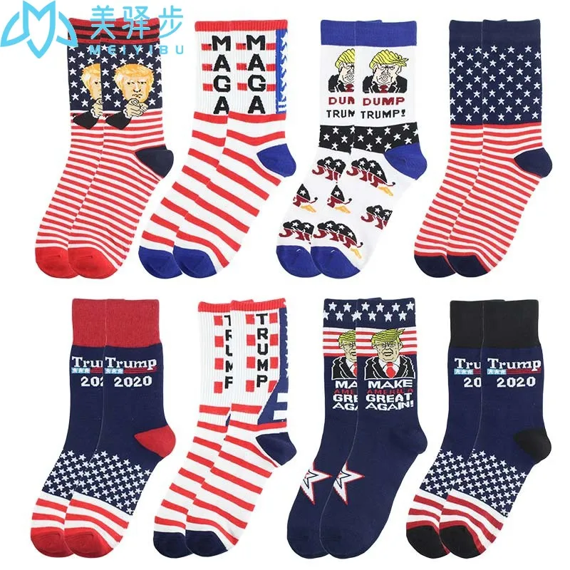 12 Pairs Per SetTRUMP Sock Wholesale Manufacture Donald Trump Sock