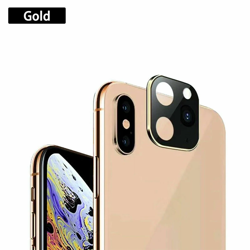 Подходит для iPhone Apple X XS MAX секундная смена 11Pro для iPhone 11 PRO MAX наклейка на рассеиватель Модифицированная крышка камеры металлическая защита