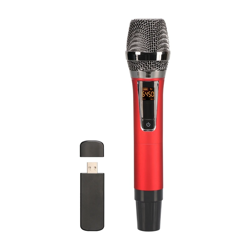 

Wireless USB Microphone Professional Portable Handheld Dynamic Microphone for Karaoke Nights and House Parties