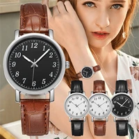 fashion digital scale quartz watch luxury stainless steel dial simple leather band quartz wristwatches for couple gifts %d1%87%d0%b0%d1%81%d1%8b