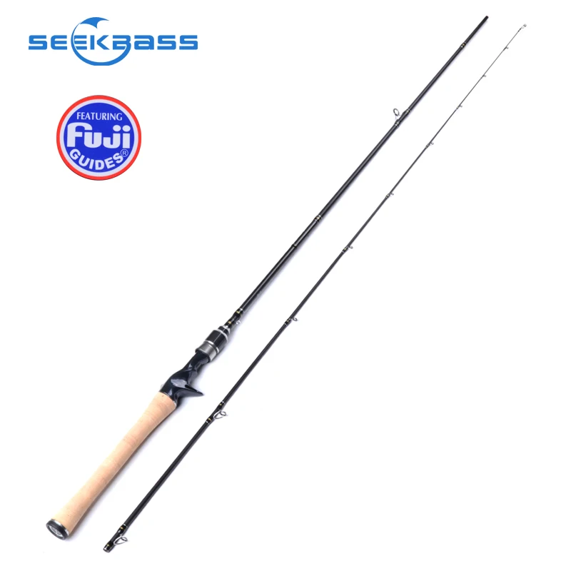 Кастинговое удилище Seekbass 1 95 М L твердый наконечник Быстродействующее углеродное
