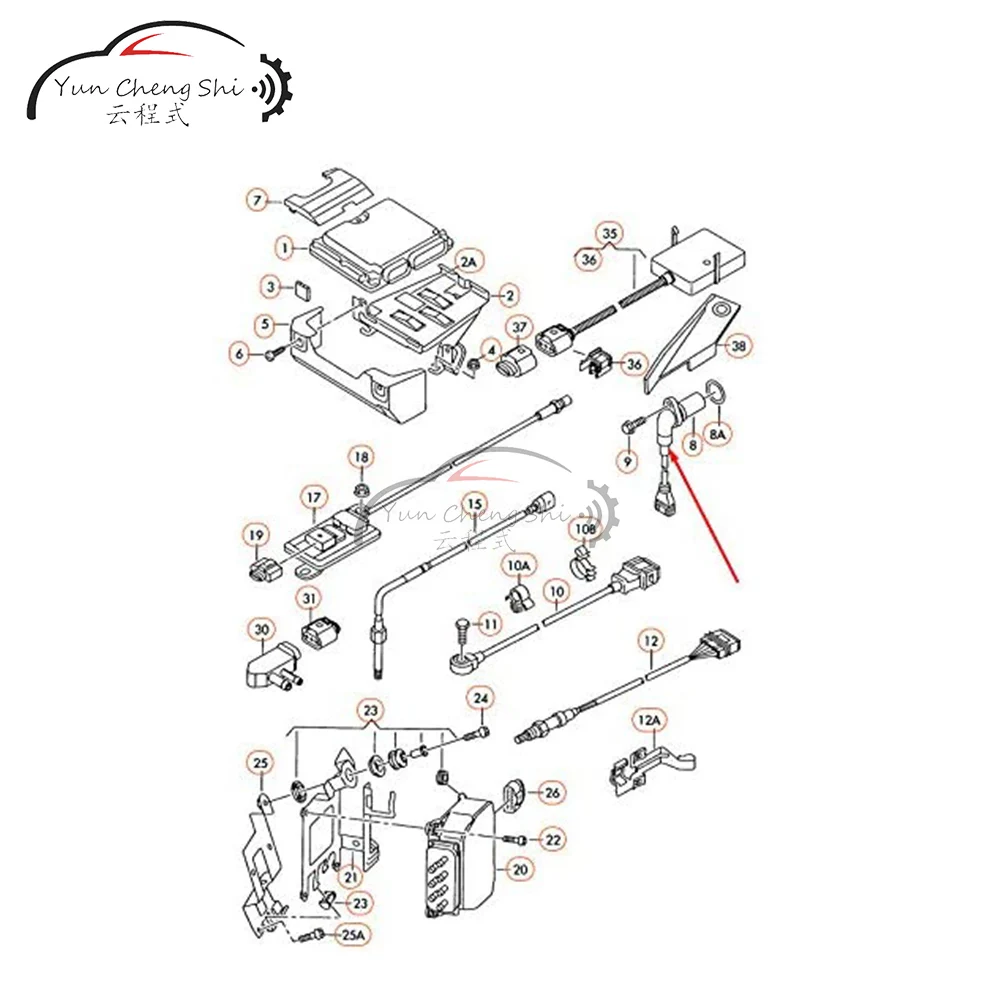 Датчик положения коленчатого вала 06A906433N 06A906433L 06A906433G для VW Jetta Golf Audi A3 A4 A6 TT 1 8 T 2 0