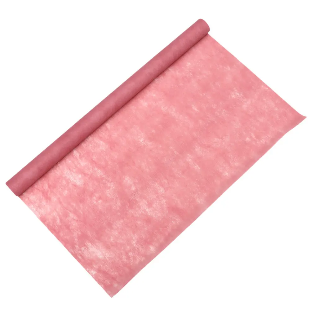 

1 Roll Disposable Tablecover Gift Bouquet Wrapping Paper Exquisite Table Cover Table Ornament Party Supplies (Pink, 900x60cm)