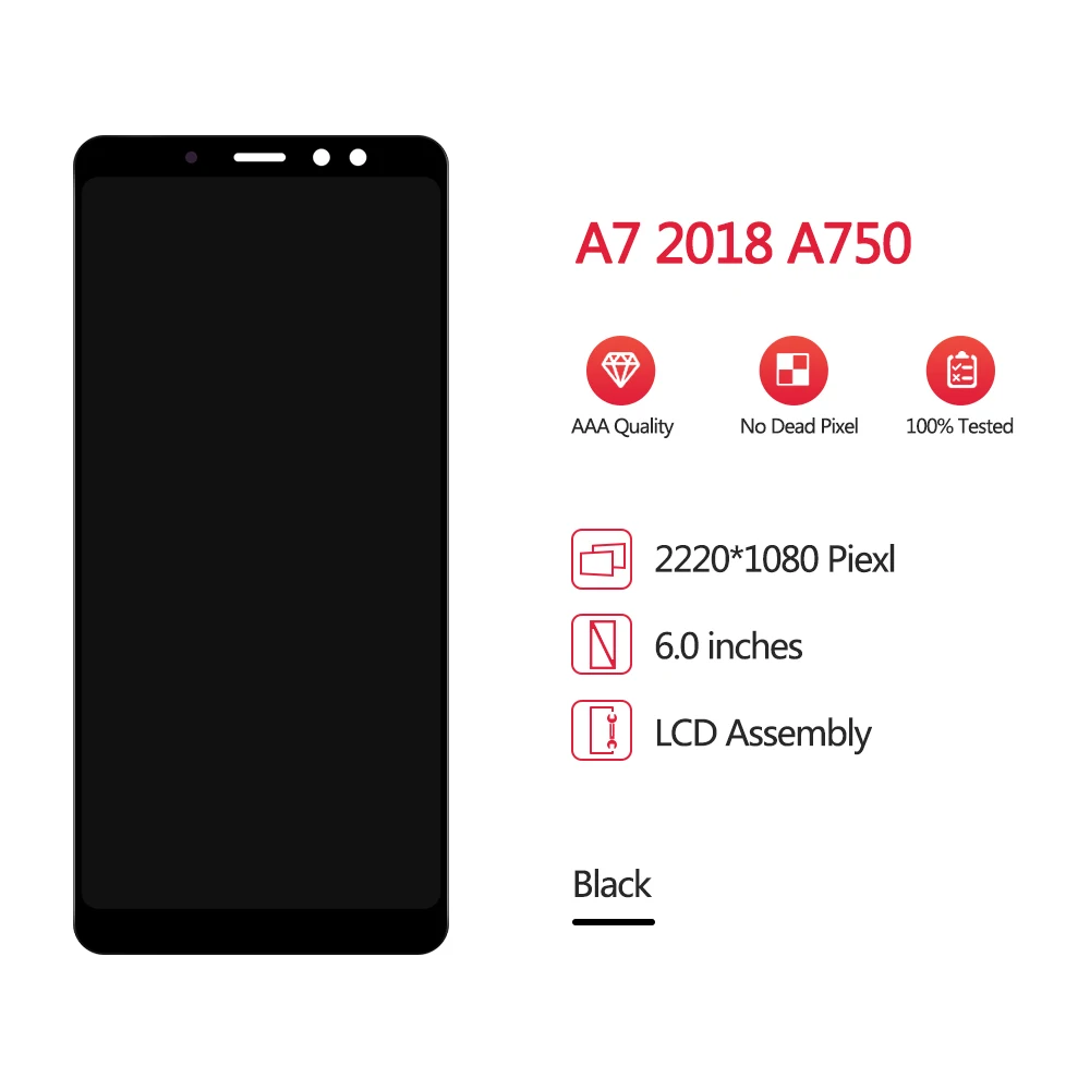 Для 6," samsung Galaxy A7 ЖК-дисплей Супер AMOLED экран+ сенсорная панель дигитайзер Замена для A750 A750F A750G A750GN