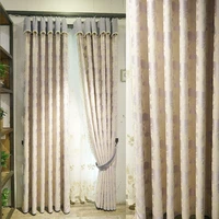 european modern curtain double face jacquard curtain living room bedroom study landing luxury high shading curtain curtains