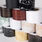 Самоклеящиеся деревянные наклейки на окна, наклейка для гостиной, напольной рамки, обрамления, контактная бумага, водонепроницаемая линия талии, Настенная бумага для домашнего ремонта