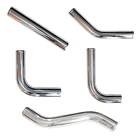 Алюминиевая трубка для интеркулера, длина 500 мм, 2,5 дюйма, высококлассная трубка для воздухозаборника с матовой обработкой, 04590180 градусов