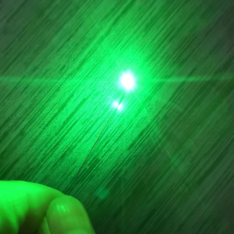 Предварительно проводной 3V #0402 SMD светодиодный зеленый 30 см провода