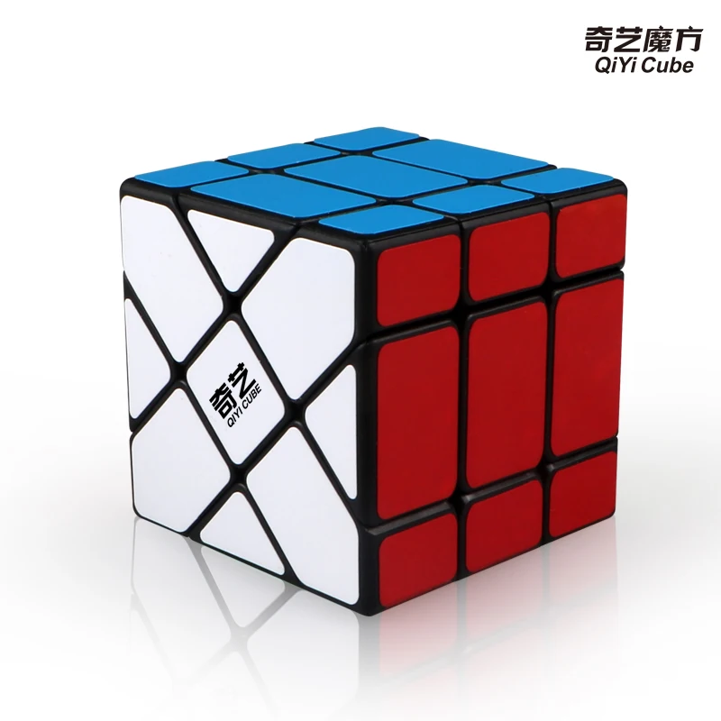 HelloCube Qiyi Fisher 3x3x3 магический куб странной формы cubo magico наклейки из углеродного