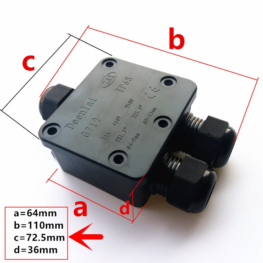 3-полосная пластиковая водонепроницаемая внешняя электрическая