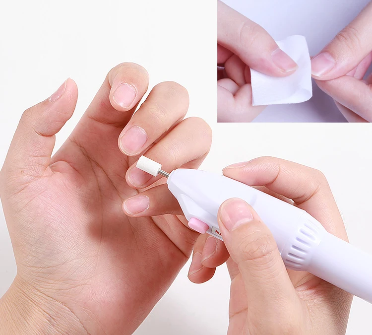 Аппарат для маникюра и педикюра 5 в 1 Белый Портативный Фрезер нейл-арта