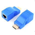 4K HDMI-совместимый удлинитель сигнала до 30 м по категории 5e  6 UTP LAN Ethernet-кабель RJ45 порты сетевой адаптер