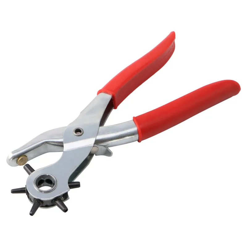 Прямая поставка сверхмощный вращающийся 6 отверстий кожаный ремень бумага ушко