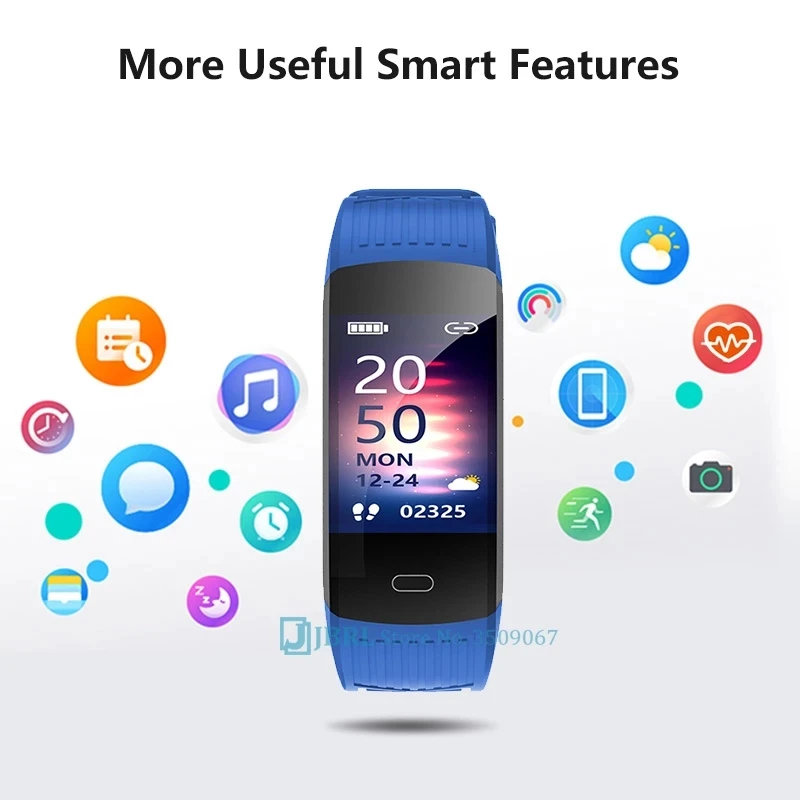 2021 Sport Fitness Bracelet Men Women Waterproof Fitness Tracker Blood Pressure Heart Rate Monitor Smart Band Watch Android IOS