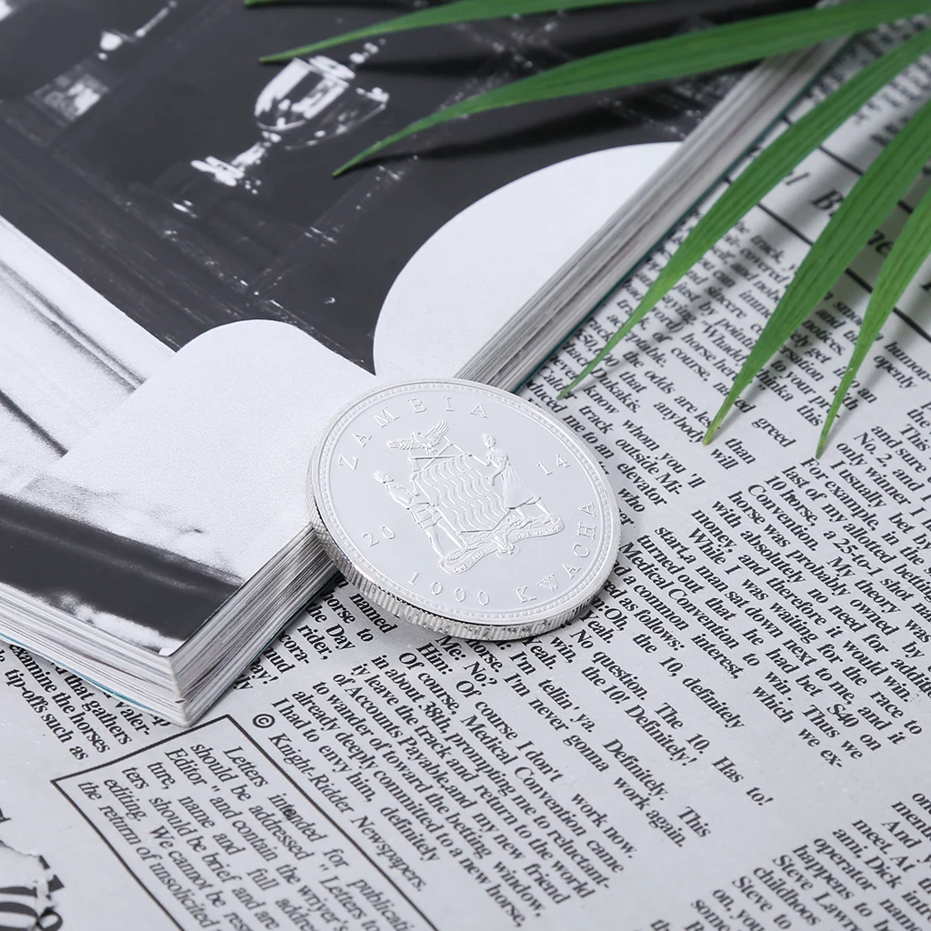 Замбия Республика 1OZ Серебряная монета в африканском стиле дикой природы слон