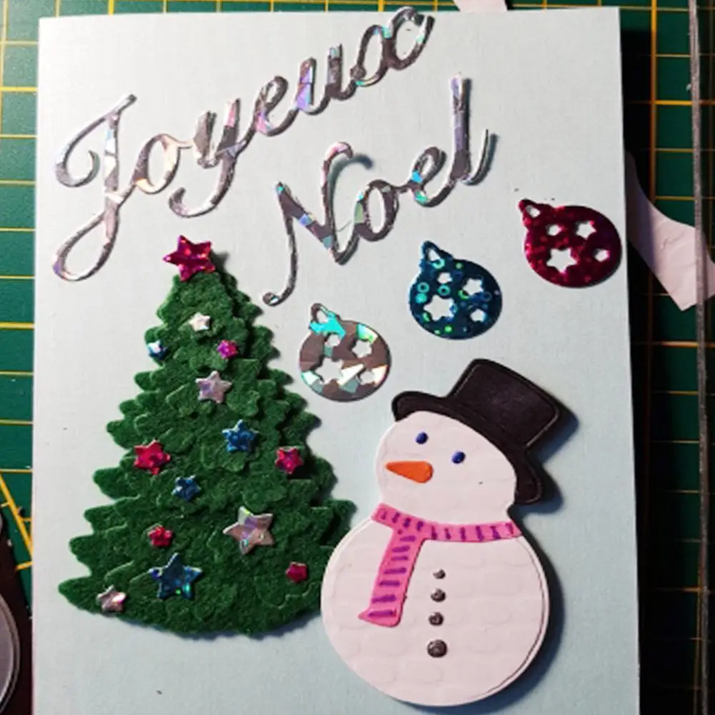 

2022 Metal Cutting Dies Snowman Cutting Stencil Decoration Punching Stencils Craft Scrapbook Dies Paper Mold Blades Cutting W7x8