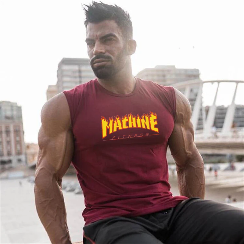 

New Brand Fashion WorkoutStringer Tank Tops Men Gyms Casual Singlets Shirt Fitness Clothing Bodybuilding Cotton Vest Shipping