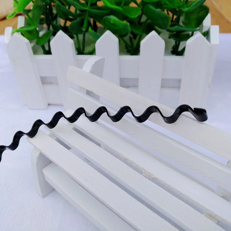 Обруч для волос унисекс черный простой волнистый головной убор мужчин и женщин