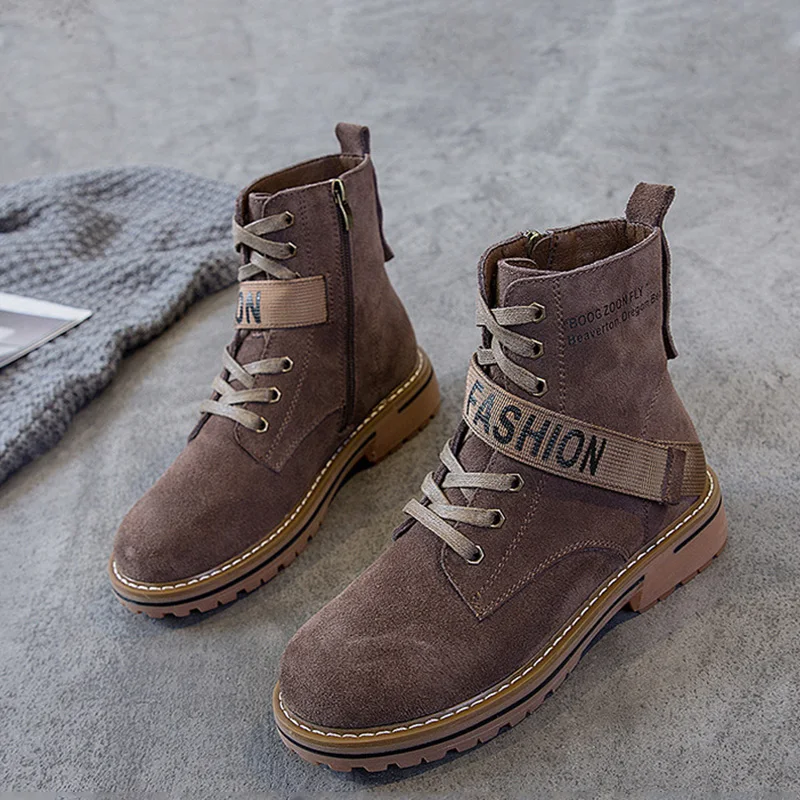 Женские ботинки из натуральной кожи Новое поступление 2019 года женские ботильоны