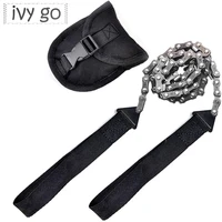 manual hand steel rope pocket chainsaw survival gear chain saw practical portable emergency survival gear steel wire