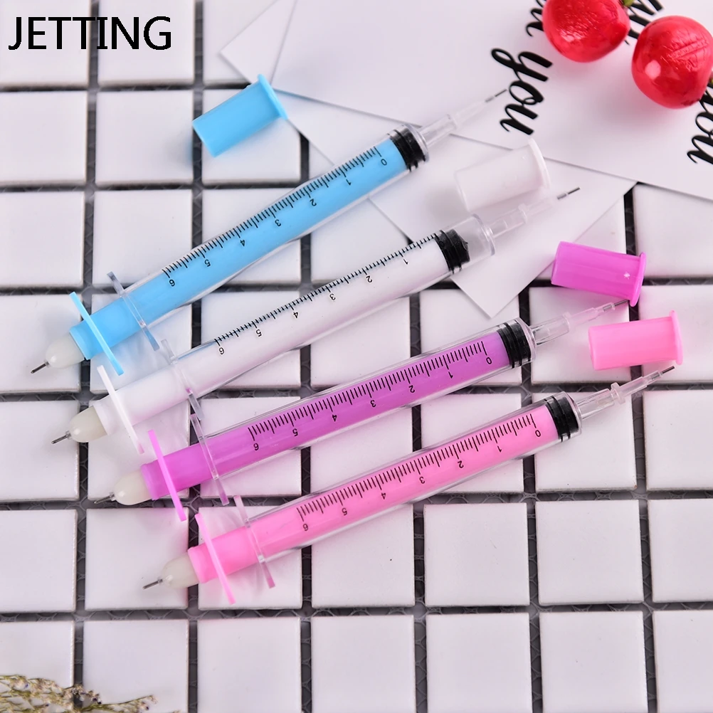 

1pc Creative Cylinder Syringe Kawaii Cute Doctor Gel Pen School Officel Supply Gift Handle Styling Stationery Lovely