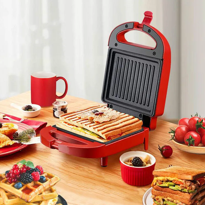 

650W Electric Sandwich Maker Breakfast Machine 200V Egg Cake Oven Sandwichera Electric Toster Multifunctional