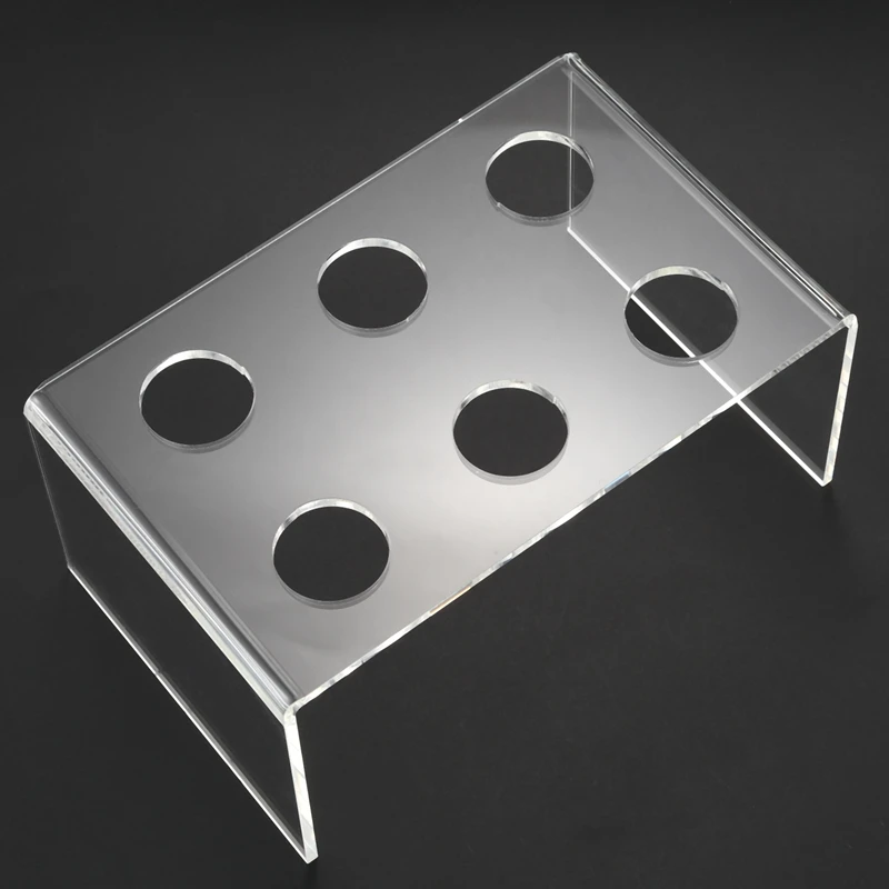 Горячая XD-6 отверстия акриловый стенд держатель мороженое хрустящая трубка конус