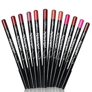 12 шт.лот Водостойкий карандаш для губ женский Профессиональный долговечный лайнер инструменты для макияжа губ