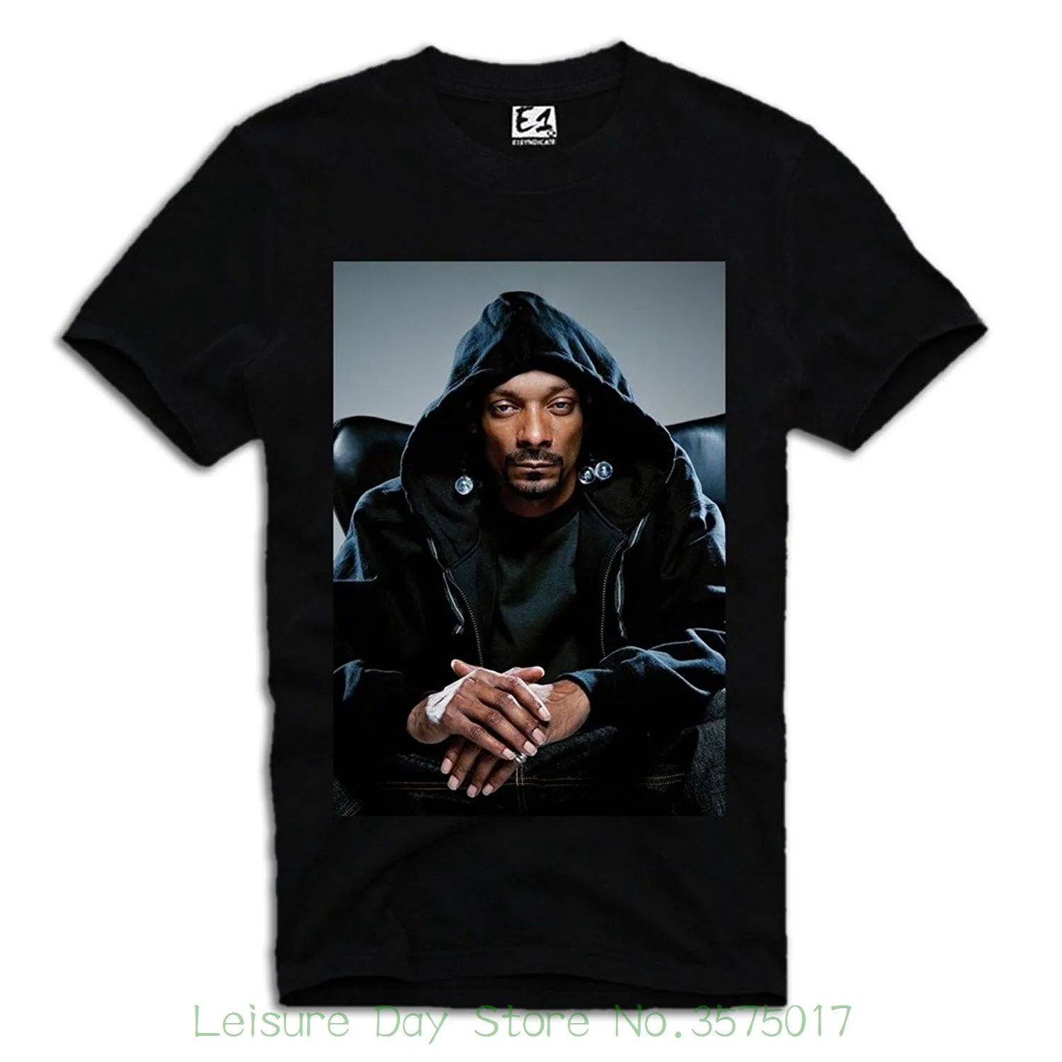 Футболка дизайнерская Базовая топ футболка для снупа собака Wiz Khalifa Reggae Rasta Weed Black