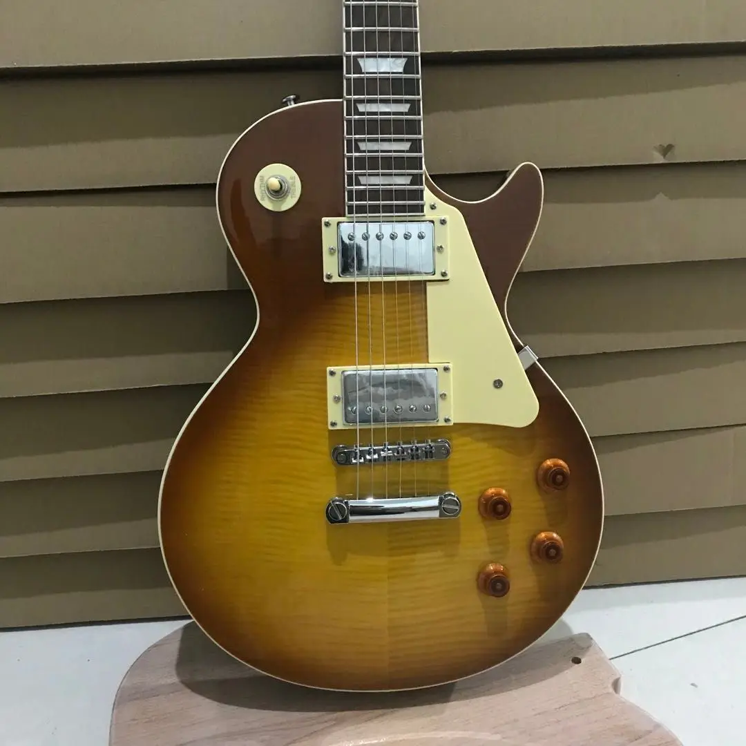 

Высококачественная китайская Заводская электрическая гитара из огненного клена, бесплатная доставка