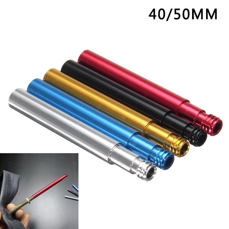 

Colorful Tube Bicycle Accessories Mtb Accessories PRESTA Valve Extension Tubular Extender For Bicycle Bike 40/50mm