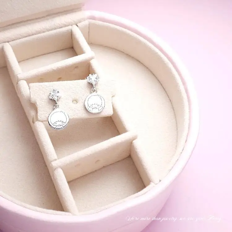 

Gemini Starlight Sterling Silver Earrings-Rose