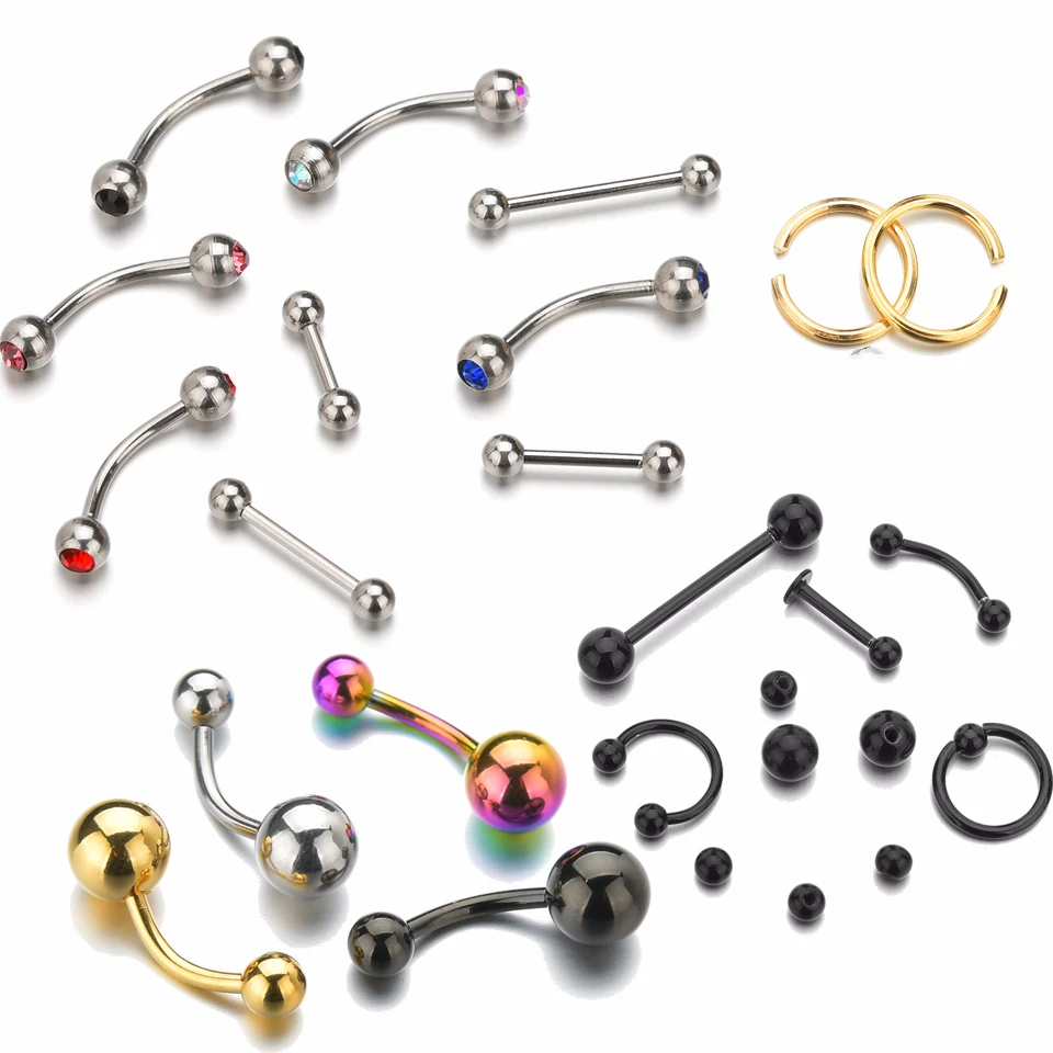 Панк мужские клипсы для пирсинга ювелирные изделия из нержавеющей стали