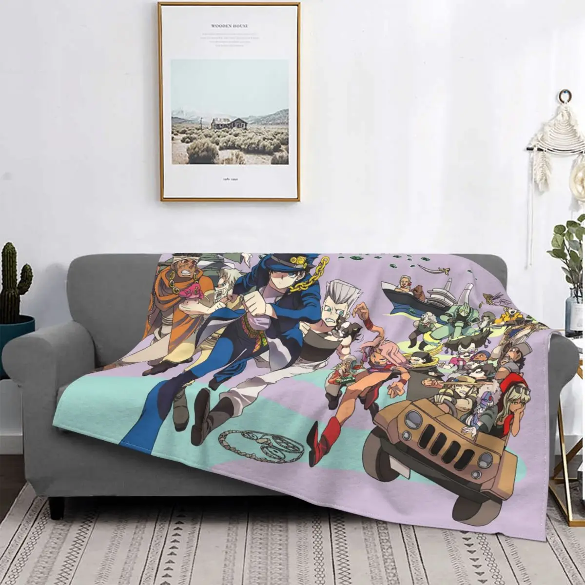 

Одеяло Jojo's невероятные приключения флисовое осень/зима манга многофункциональное легкое одеяло для кровати