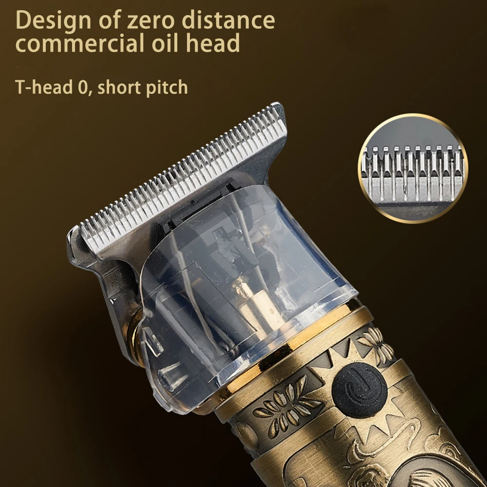 

LCD Display Professional Hair Clipper Barber Haircut Sculpture Cutter Rechargeable Razor Trimmer Adjustable Cordles Edge for Men