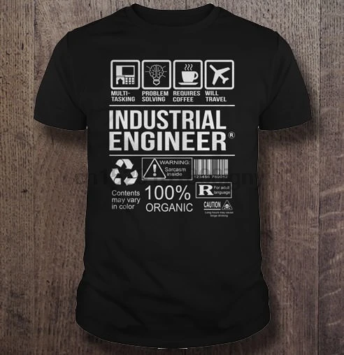 Мужская футболка промышленный инженер многозадачное решение проблем требует